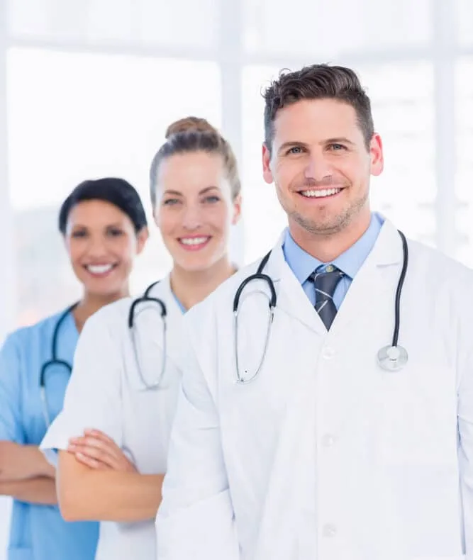 Team of urologists