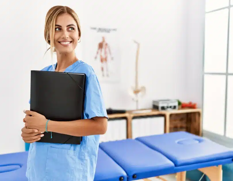 Female physical therapist.