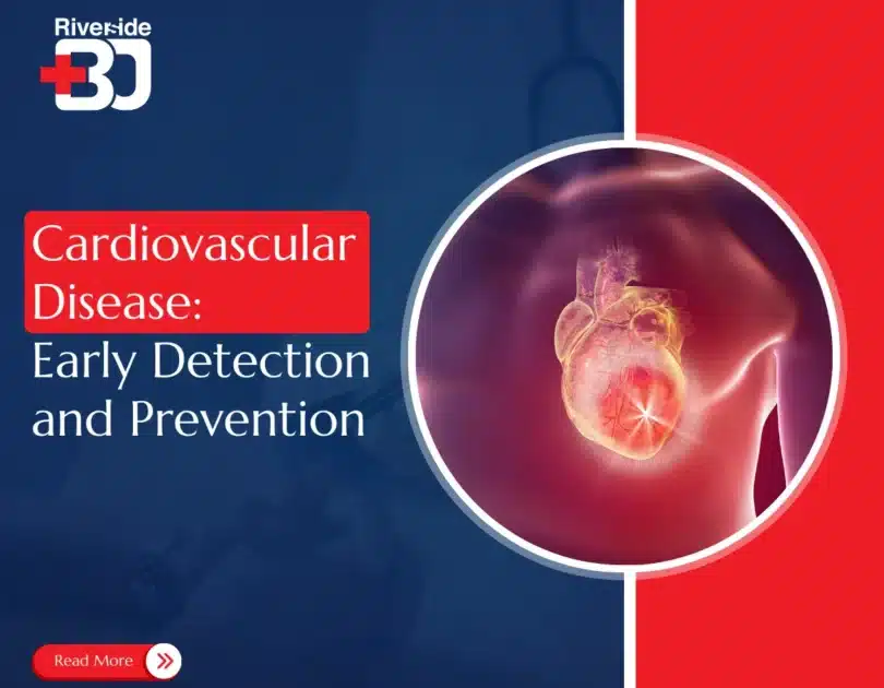 Infographic on cardiovascular disease highlighting early detection and prevention strategies for better health outcomes.